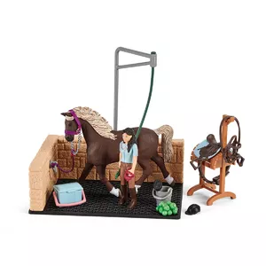 Animal Schleich HORSE CLUB Washing Area with Emily & Luna