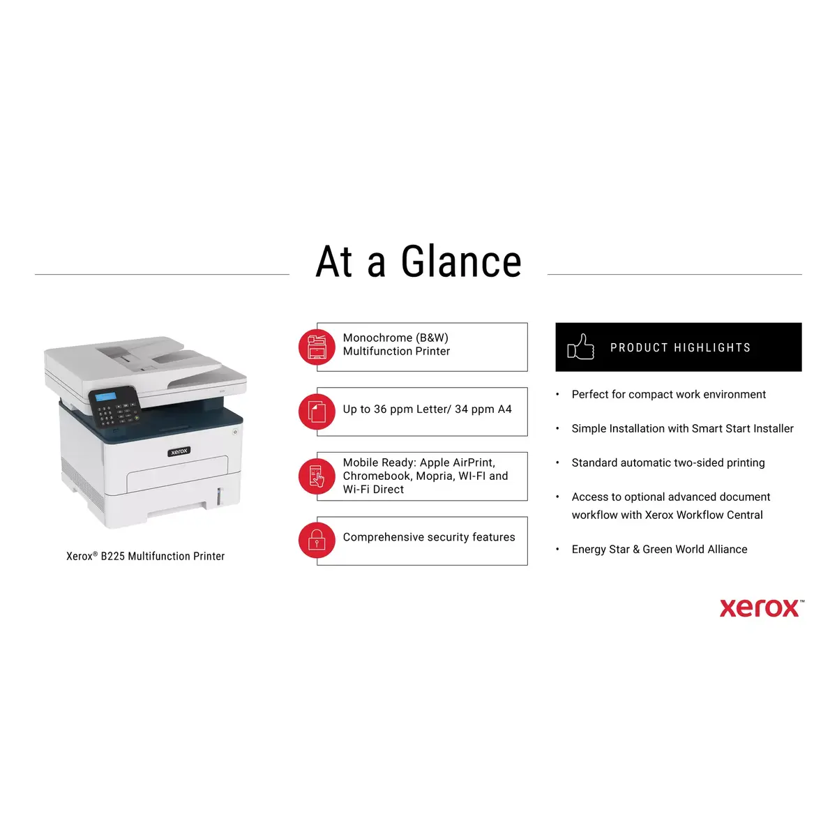 МФУ Xerox B225 лазерное Photo 8