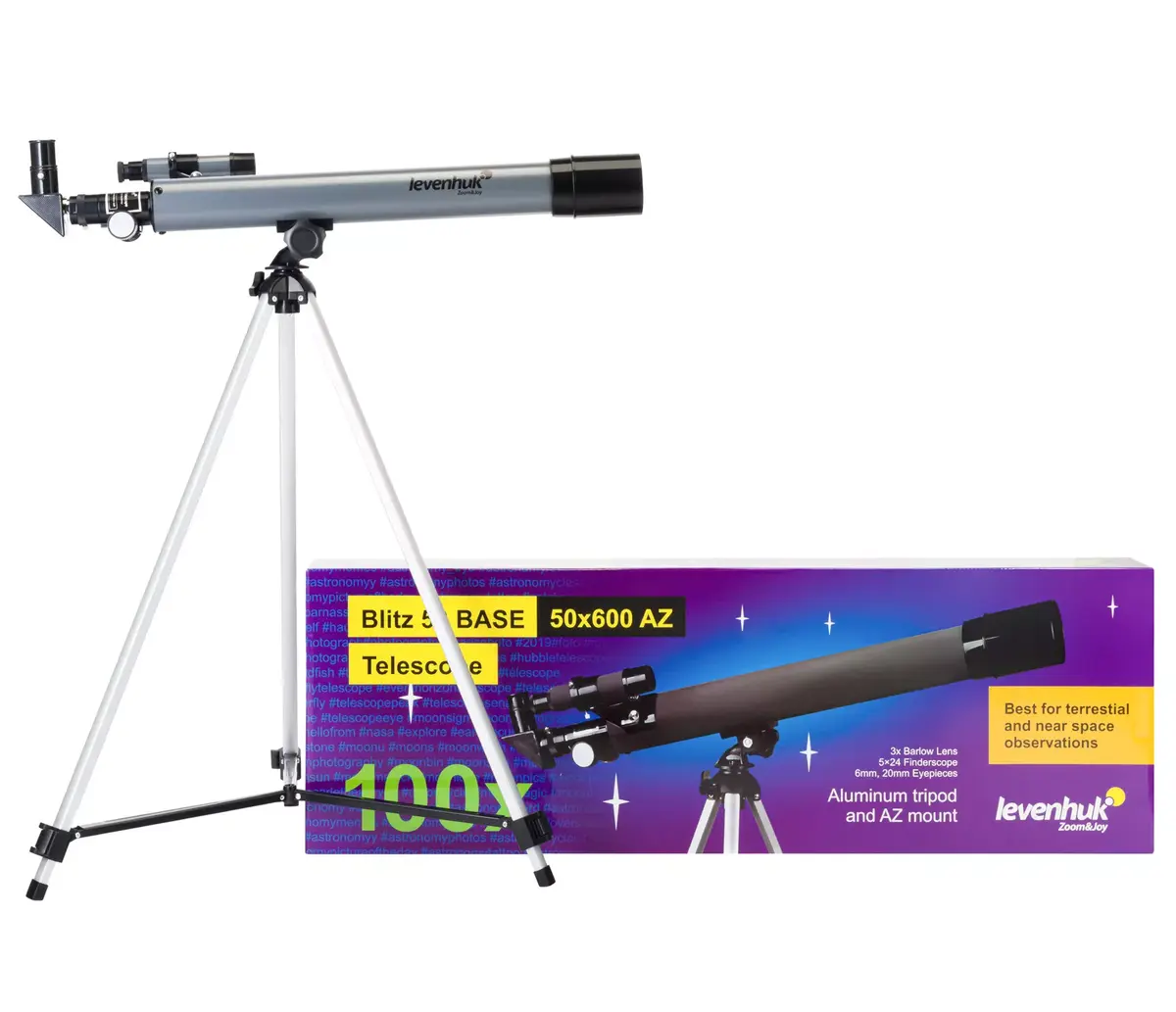Телескоп Levenhuk Blitz 50 Base Photo 10