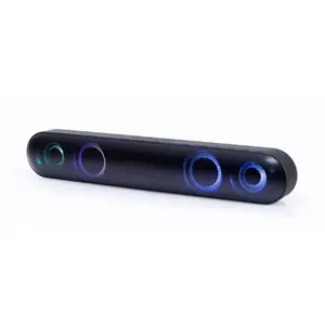 Soundbar skaļrunis GEMBIRD SPKBT-BAR400L, 2.0, 10 W RMS, Bluetooth 5.0, USB, microSD, FM, 1200 mAh akumulators, melns