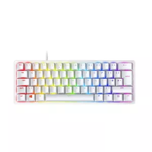 Razer optiskā spēļu tastatūra Huntsman Mini 60% RGB LED apgaismojums, krievu izkārtojums, vadu, dzīvsudrabs, sarkans slēdzis