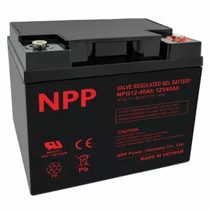 GEL svina-skābes akumulators NPP NPG12-40Ah 12V 40Ah rezerves un saules sistēmām