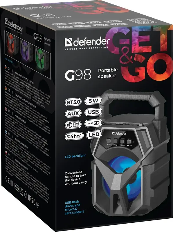 Моно портативная колонка Defender G98 65098 Photo 17