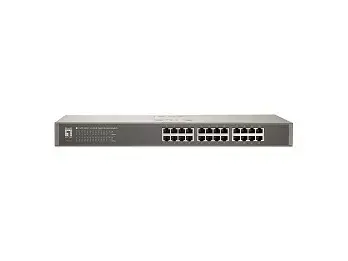 Unmanaged Switch LevelOne 24-Port Fast Ethernet Switch Photo 2
