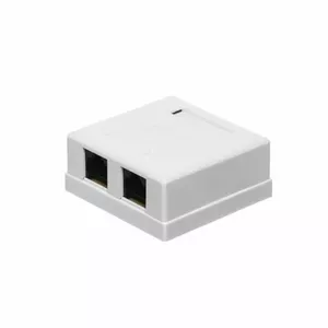 Розетка настенная CAT6 electro base SS-2xRJ45-CAT6 встраиваемая с двумя портами RJ45 CAT6