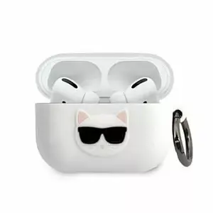 Silikona aizsargmaciņš AirPods Pro Karl Lagerfeld Choupette — balts