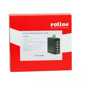 ROLINE Industrial Switch, 8x RJ-45, unmanaged