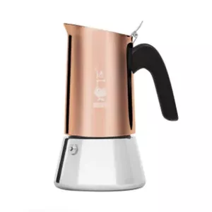 Stovetop coffee maker Bialetti Venus 0.24 L — stainless steel, copper finish, 6-cup, induction-compatible, heat-resistant handle