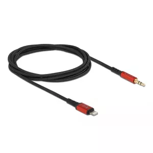 Аудиокабель DeLOCK 86587 1.5м 3.5мм Lightning Черный