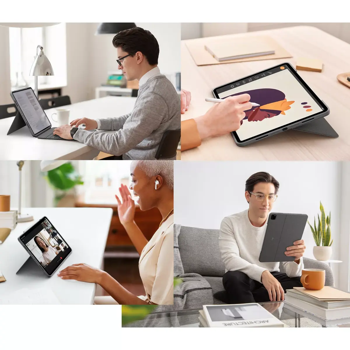 Клавиатура-чехол Logitech Combo Touch для iPad Pro 12.9 дюйма Photo 3