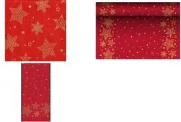 Table runner Papstar 88657 Rectangular Red Cellulose 400mm x 3000mm
