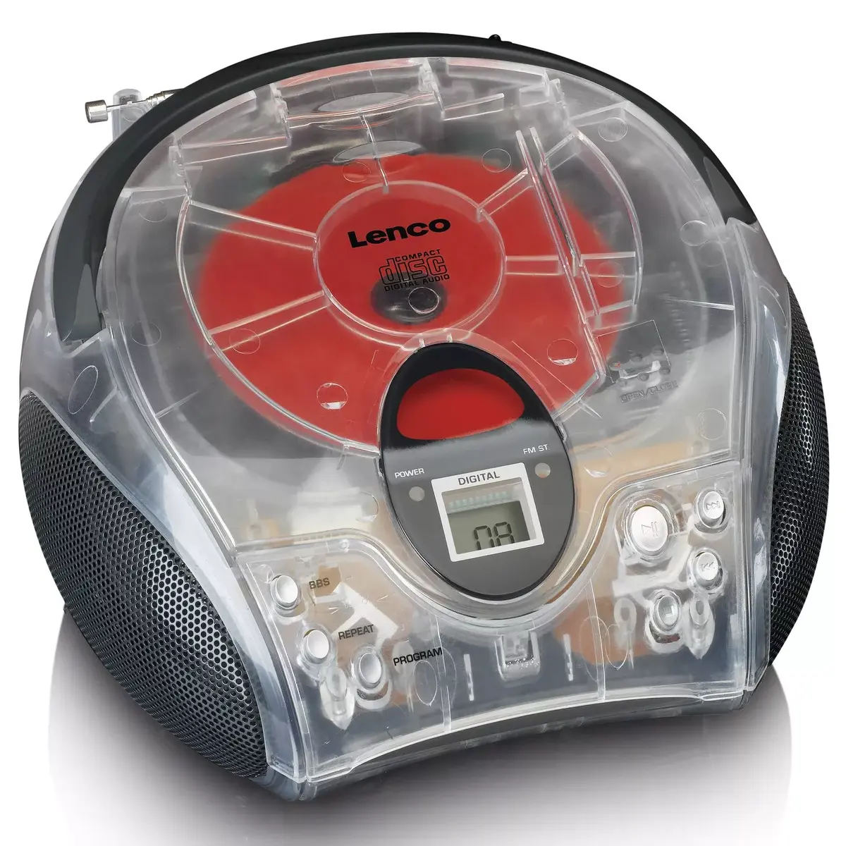Pārnēsājams radio CD atskaņotājs Lenco SCD-24TR Photo 2