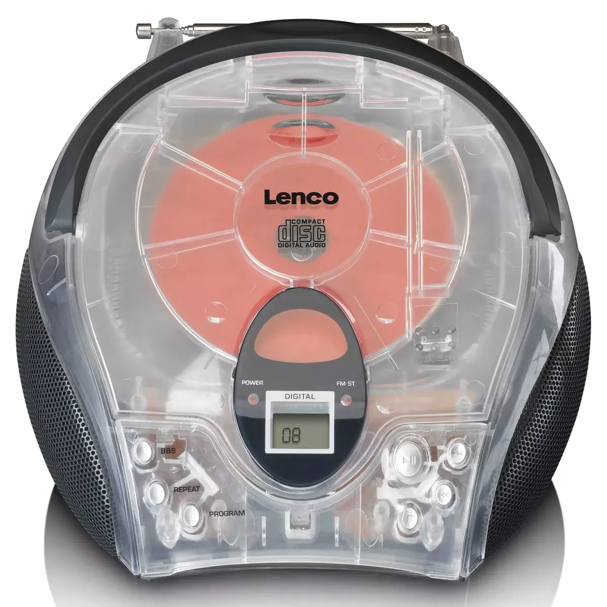 Pārnēsājams radio CD atskaņotājs Lenco SCD-24TR Photo 3