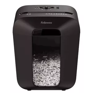 Fellowes Powershred LX50 papīra smalcinātājs Smalcināšana daļiņās Melns