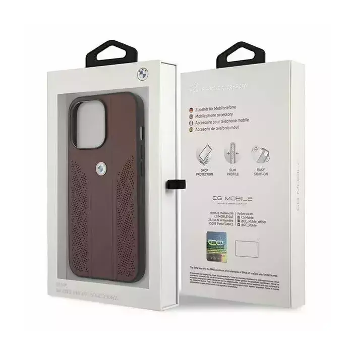 Кожаный чехол BMW BMHCP13SRSPPR для iPhone 13 Pro Max Photo 7