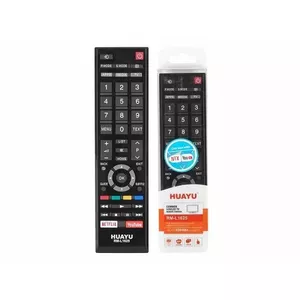 HQ LXH1625 Universal Remote Control for Toshiba LCD and LED Televisions RM-L1625 Black