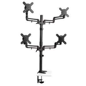 Quad Full Motion Flex Arm Desk Clamp Tripp Lite DDR1327SQFC