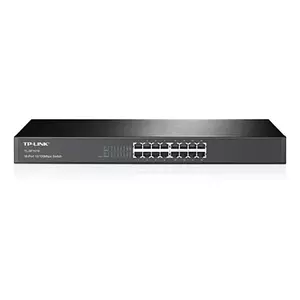Slēdzis TP-Link TL-SF1016 Unmanaged Fast Ethernet 1U Black