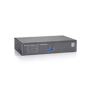 PoE Switch LevelOne 10-Port Fast Ethernet 520831