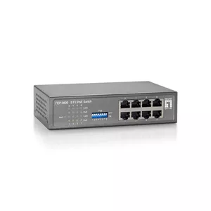 PoE Switch LevelOne 8-Port Fast Ethernet 90W