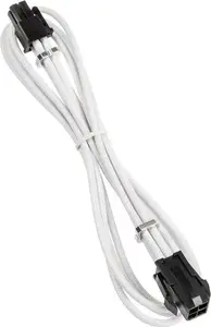 Sleeved 4-pin ATX12V Extension Cable BitFenix BFA-MAC-4ATX45WK-RP, 45 cm, white