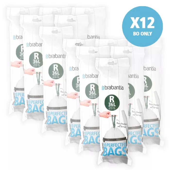 Trash bags, code R, 36 L, 10 pcs. - Brabantia