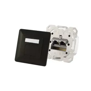 Розетка 2 x RJ-45 ShiverPeaks S/CONN 74280-S — Cat6a, 500 МГц, металлический корпус, черная