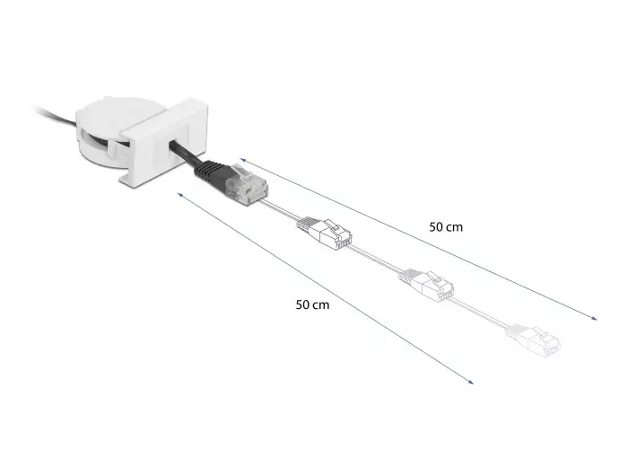 Network Retractable Cable DeLOCK Easy 45 Module Photo 3