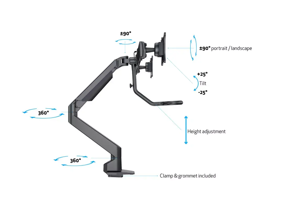 MULTIBRACKETS M VESA Duo Crossbar 2 Gas Lift Arm Photo 16
