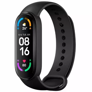 iWear SM6 Fitnesa IP67 Aproce ar HR & Asinsspiediena mēr. / Soc. tīkli / Miega monitoru Melna