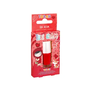 Nail polish TUBAN Tubi Glam — Red — coloring effect, 1 pc