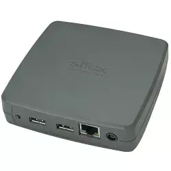 Ethernet ierīču serveris Silex DS-700 ar USB host interfeisu un vadu Ethernet, barošana no USB