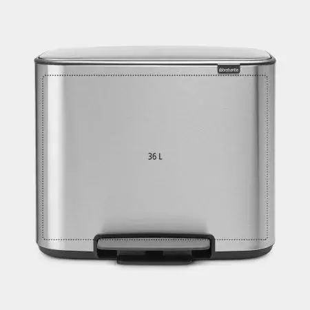 Brabantia 121487 Rectangular Pedal Waste Bin Photo 2