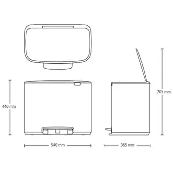 Atkritumu konteiners Brabantia 121388 Photo 9