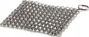 Очиститель для гриля Petromax Chain Mail Cleaner XL — нержавеющая сталь, 200×200 мм для чугуна и кованого железа