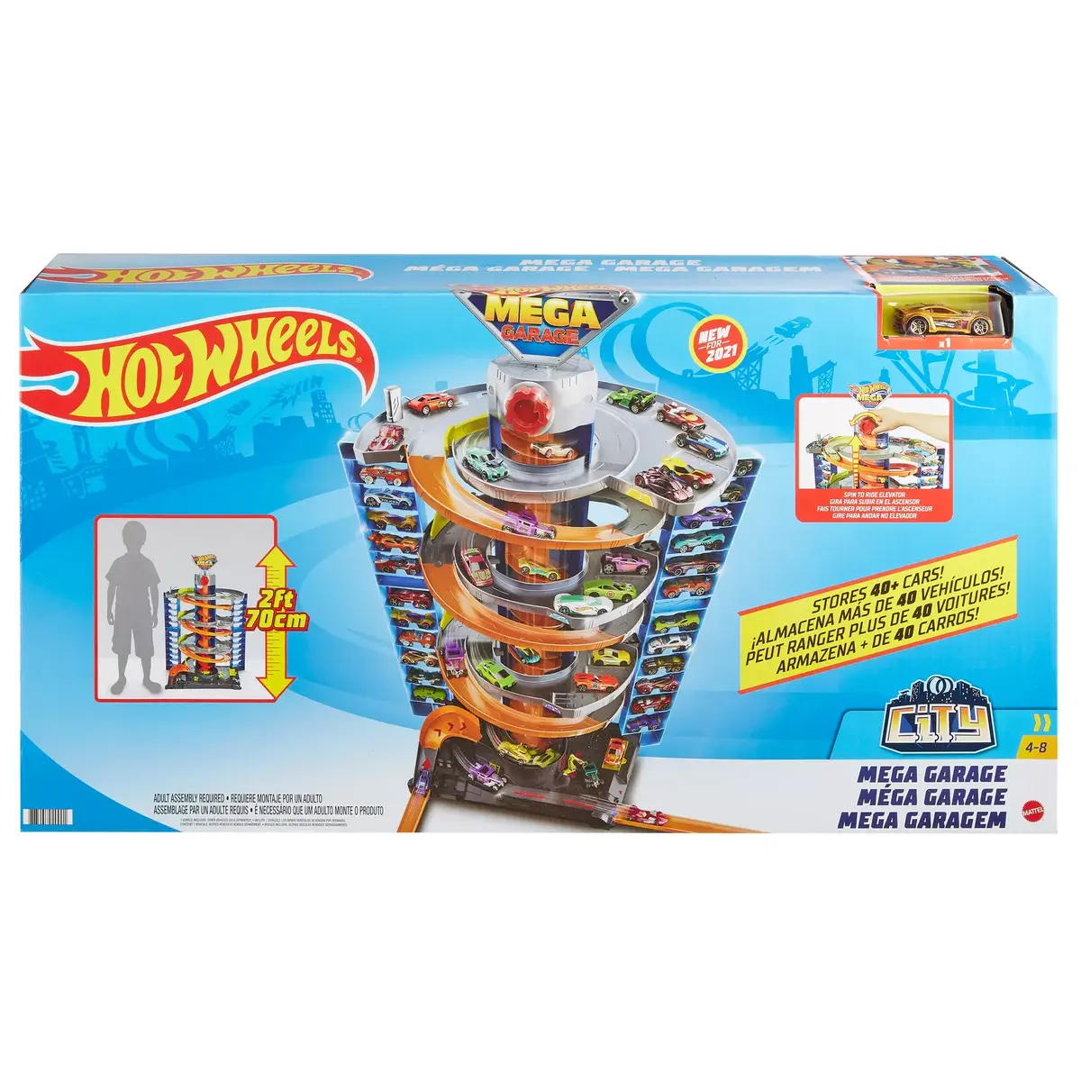 Vehicle & track set Hot Wheels City 50 New Mega Garage - 16N Photo 5