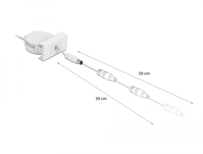 Power Retractable Cable DeLOCK Easy 45 Module 81377 Photo 3