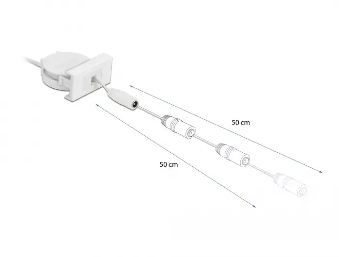 Power Retractable Cable DeLOCK Easy 45 Module 81376 Photo 3