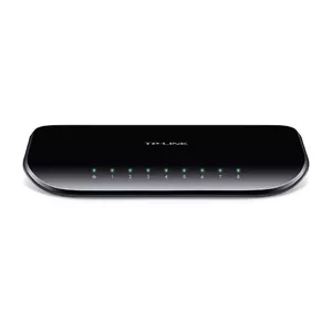 TP-Link TL-SG1008D Неуправляемый Gigabit Ethernet (10/100/1000) Черный