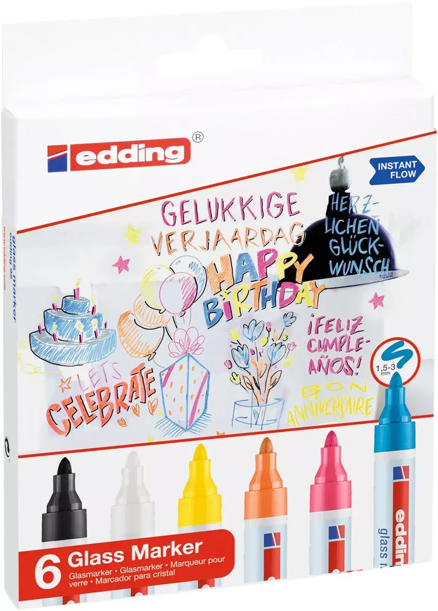 Stikla marķieris Edding 95 6 gab. Photo 3