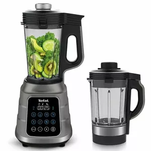 Galda blenderis Tefal BL985A31 — 1300 W, stikla trauks 1,75 l + Tritan 2 l, Trip'Ax 6 asu nerūsējošā tērauda nazis, vakuuma sajaukšana