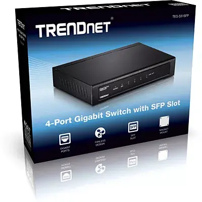 Неуправляемый сетевой коммутатор Trendnet TEG-S51SFP Photo 4