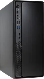 PC case CHIEFTEC BS-10B-300 Mini Tower — microATX/Mini‑ITX, 343×145×290 mm, GPU up to 25 cm, CPU cooler height 120 mm, 1×3.5", 2×2.5", USB-C, SD reader