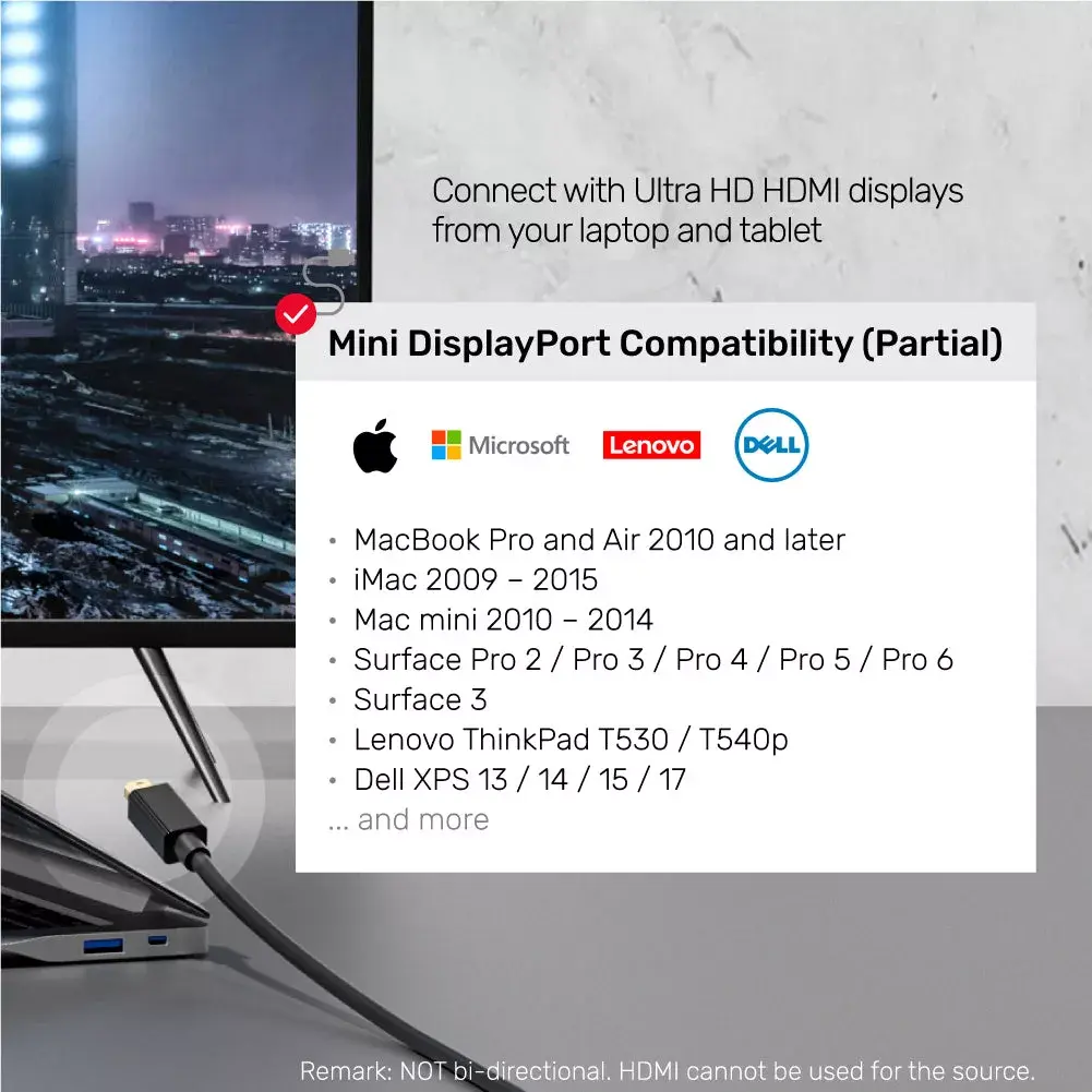 Unitek Mini DisplayPort uz HDMI adapters V1152A Photo 4
