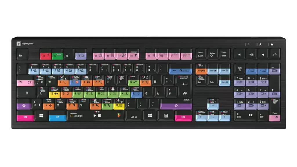 Klaviatūra Logickeyboard LKB-FLS-A2PC-DE Universal USB QWERTZ