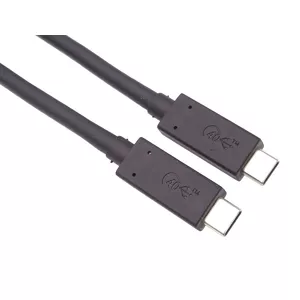 USB кабель PremiumCord KU4CX08BK USB4 Gen 3x2 0.8 м Черный