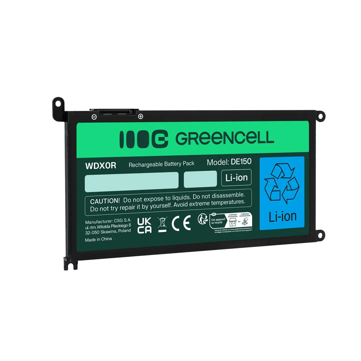 Green Cell DE150 laptop battery 11.4V 3400mAh Photo 5