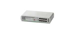 Allied Telesis AT-GS910/8E-50 Unmanaged Gigabit Ethernet Switch with 8 RJ-45 Ports and 16 Gbit/s Switching Capacity