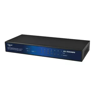 ALLNET ALL-SG8208PD tīkla pārslēgs Nepārvaldīts 10G Ethernet (100/1000/10000) Power over Ethernet (PoE) Melns