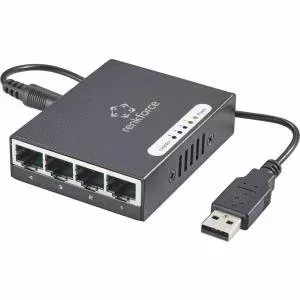 Network switch Renkforce 1423415 — 4-port 1 Gbit/s with USB power input